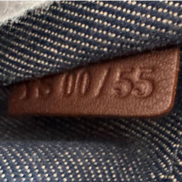 CELINE Waist Bag Paris Macadam Denim Leather Blue x Brown - COA included - Picture 14 of 14